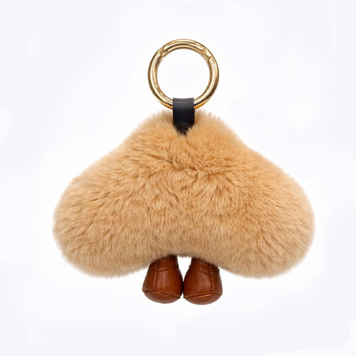 Otter Rabbit Fur Charm - Croissant Baby