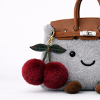 Otter Rabbit Fur Charm – Cherry
